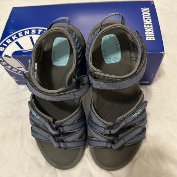 Teva Tirra sandals Bering blue hiking shoes women 7 outdoor Velcro strap navy - Picture 7 of 16